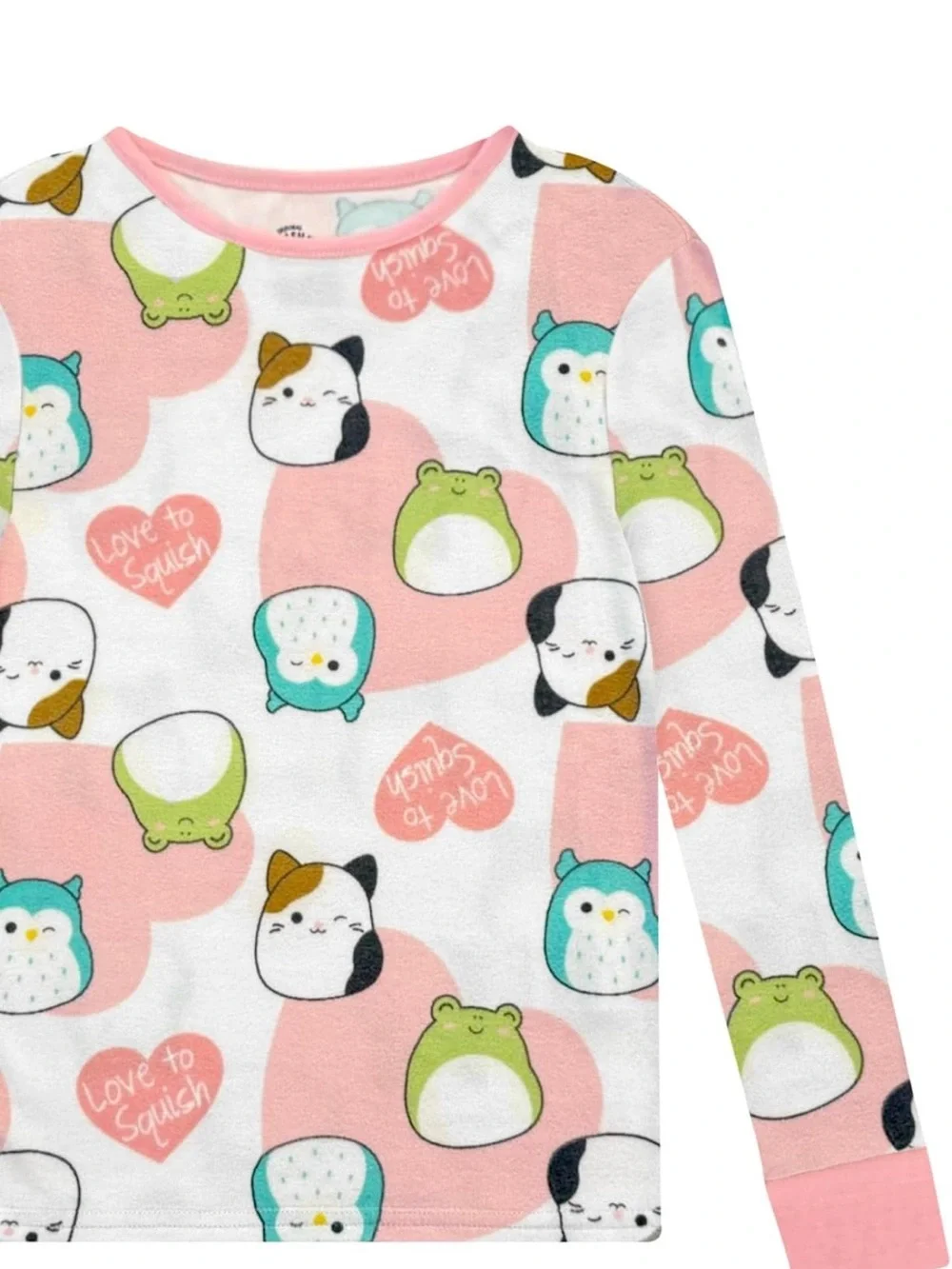 Squishmallows Pink & Teal Kids 2-Pack Pajama Set - Cute Character Print